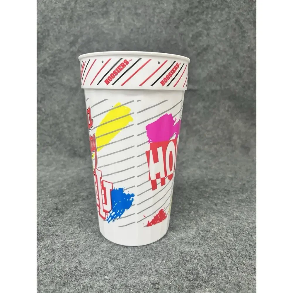 Vintage Indiana University Hoosiers Plastic Stadium Cups Lot 1990s Neon Retro IU